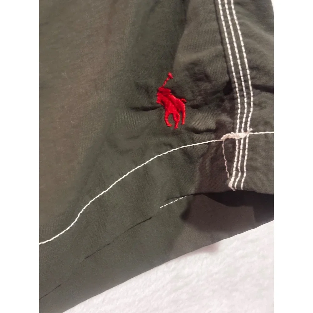Polo Ralph Lauren Mens XXL Swim Shorts Green Cargo Board Swim Trunks‎ VTG